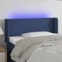 Cabecero con LED de tela azul 103x16x78/88 cm de vidaXL, Cabeceros y pies de cama - Ref: Foro24-3122952, Precio: 55,19 €, Des...