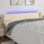 Cabecero con LED de tela crema 163x16x78/88 cm de vidaXL, Cabeceros y pies de cama - Ref: Foro24-3122967, Precio: 73,76 €, De...
