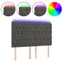 Headboard with LED lights dark gray velvet 144x7x118/128 cm by vidaXL, Headboards and footboards - Ref: Foro24-3122809, Price...