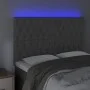 Headboard with LED lights dark gray velvet 144x7x118/128 cm by vidaXL, Headboards and footboards - Ref: Foro24-3122809, Price...