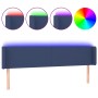 Kopfteil aus blauem Stoff mit LED 163x16x78/88 cm von vidaXL, Kopf- und Fußteile - Ref: Foro24-3122968, Preis: 78,88 €, Rabat...