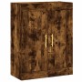 Aparador alto madera contrachapada roble ahumado 69,5x34x180 cm