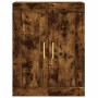 Aparador alto madera contrachapada roble ahumado 69,5x34x180 cm