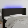 Black fabric headboard with LED 103x16x78/88 cm by vidaXL, Headboards and footboards - Ref: Foro24-3122948, Price: 50,58 €, D...