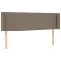 Headboard with LED in taupe gray fabric 147x16x78/88 cm by vidaXL, Headboards and footboards - Ref: Foro24-3122958, Price: 81...