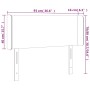 Light gray fabric headboard with LED 93x16x78/88 cm by vidaXL, Headboards and footboards - Ref: Foro24-3122938, Price: 50,26 ...