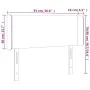 Light gray fabric headboard with LED 93x16x78/88 cm by vidaXL, Headboards and footboards - Ref: Foro24-3122938, Price: 51,41 ...