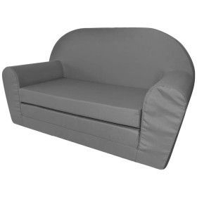 VidaXL Sillón Flip-Out para niños gris de vidaXL, Sillas y tronas para niños - Ref: Foro24-243257, Precio: 98,70 €, Descuento: %