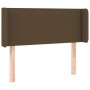 Headboard with LED in dark brown fabric 83x16x78/88 cm by vidaXL, Headboards and footboards - Ref: Foro24-3122933, Price: 47,...