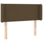 Headboard with LED in dark brown fabric 83x16x78/88 cm by vidaXL, Headboards and footboards - Ref: Foro24-3122933, Price: 49,...