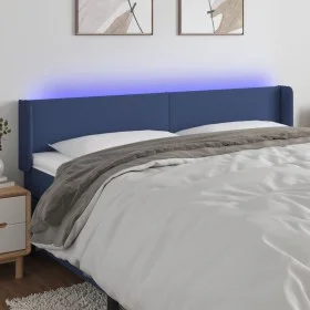 Kopfteil aus blauem Stoff mit LED 183x16x78/88 cm von vidaXL, Kopf- und Fußteile - Ref: Foro24-3122976, Preis: 70,22 €, Rabat...
