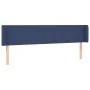 Blue fabric headboard with LED 183x16x78/88 cm by vidaXL, Headboards and footboards - Ref: Foro24-3122976, Price: 70,22 €, Di...