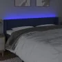 Blue fabric headboard with LED 183x16x78/88 cm by vidaXL, Headboards and footboards - Ref: Foro24-3122976, Price: 70,22 €, Di...