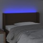 Kopfteil mit LED aus dunkelbraunem Stoff 93x16x78/88 cm von vidaXL, Kopf- und Fußteile - Ref: Foro24-3122941, Preis: 49,09 €,...