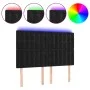 Black velvet headboard with LED lights 144x5x118/128 cm by vidaXL, Headboards and footboards - Ref: Foro24-3122908, Price: 14...