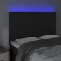 Black velvet headboard with LED lights 144x5x118/128 cm by vidaXL, Headboards and footboards - Ref: Foro24-3122908, Price: 14...