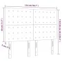 Kopfteil aus schwarzem Samt mit LED-Leuchten, 144 x 5 x 118/128 cm von vidaXL, Kopf- und Fußteile - Ref: Foro24-3122908, Prei...