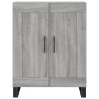 Aparador alto madera contrachapada gris sonoma 69,5x34x180 cm