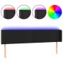 Kopfteil mit LED, schwarzem Kunstleder, 163 x 16 x 78/88 cm von vidaXL, Kopf- und Fußteile - Ref: Foro24-3123052, Preis: 73,1...