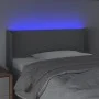 Light gray fabric headboard with LED 103x16x78/88 cm by vidaXL, Headboards and footboards - Ref: Foro24-3122946, Price: 47,87...