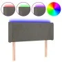 Dark gray velvet headboard with LED 83x16x78/88 cm by vidaXL, Headboards and footboards - Ref: Foro24-3122987, Price: 49,60 €...