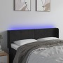 Cabecero con LED de terciopelo negro 147x16x78/88 cm de vidaXL, Cabeceros y pies de cama - Ref: Foro24-3123006, Precio: 74,83...