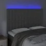 Headboard with LED lights light gray velvet 144x5x118/128 cm by vidaXL, Headboards and footboards - Ref: Foro24-3122906, Pric...