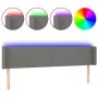 Dark gray fabric headboard with LED 203x16x78/88 cm by vidaXL, Headboards and footboards - Ref: Foro24-3122979, Price: 85,83 ...
