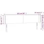 Dark gray fabric headboard with LED 203x16x78/88 cm by vidaXL, Headboards and footboards - Ref: Foro24-3122979, Price: 85,83 ...