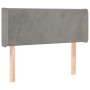 Cabecero con LED de terciopelo gris claro 83x16x78/88 cm de vidaXL, Cabeceros y pies de cama - Ref: Foro24-3122986, Precio: 4...