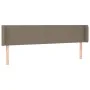 Headboard with LED in taupe gray fabric 163x16x78/88 cm by vidaXL, Headboards and footboards - Ref: Foro24-3122966, Price: 80...
