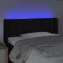 Kopfteil aus schwarzem Stoff mit LED 83x16x78/88 cm von vidaXL, Kopf- und Fußteile - Ref: Foro24-3123072, Preis: 43,08 €, Rab...