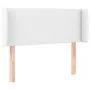 Kopfteil mit LED, weißem Kunstleder, 103 x 16 x 78/88 cm von vidaXL, Kopf- und Fußteile - Ref: Foro24-3123041, Preis: 48,07 €...