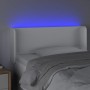 Kopfteil mit LED, weißem Kunstleder, 103 x 16 x 78/88 cm von vidaXL, Kopf- und Fußteile - Ref: Foro24-3123041, Preis: 46,88 €...