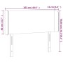 Kopfteil mit LED, weißem Kunstleder, 103 x 16 x 78/88 cm von vidaXL, Kopf- und Fußteile - Ref: Foro24-3123041, Preis: 46,88 €...