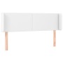 Kopfteil mit LED, weißem Kunstleder, 147 x 16 x 78/88 cm von vidaXL, Kopf- und Fußteile - Ref: Foro24-3123047, Preis: 78,03 €...