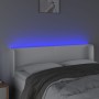 Kopfteil mit LED, weißem Kunstleder, 147 x 16 x 78/88 cm von vidaXL, Kopf- und Fußteile - Ref: Foro24-3123047, Preis: 78,03 €...