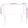 Kopfteil mit LED, weißem Kunstleder, 83 x 16 x 78/88 cm von vidaXL, Kopf- und Fußteile - Ref: Foro24-3123169, Preis: 52,05 €,...
