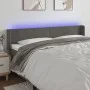 Dark gray velvet headboard with LED 163x16x78/88 cm by vidaXL, Headboards and footboards - Ref: Foro24-3123011, Price: 74,57 ...
