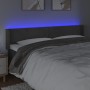 Dunkelgraues Samtkopfteil mit LED 163x16x78/88 cm von vidaXL, Kopf- und Fußteile - Ref: Foro24-3123011, Preis: 75,93 €, Rabat...