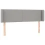 Light gray fabric headboard with LED 147x16x78/88 cm by vidaXL, Headboards and footboards - Ref: Foro24-3123094, Price: 61,67...