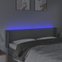 Kopfteil aus hellgrauem Stoff mit LED 147x16x78/88 cm von vidaXL, Kopf- und Fußteile - Ref: Foro24-3123094, Preis: 62,45 €, R...