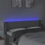 Kopfteil aus hellgrauem Stoff mit LED 147x16x78/88 cm von vidaXL, Kopf- und Fußteile - Ref: Foro24-3123094, Preis: 61,67 €, R...