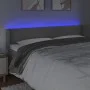 Light gray velvet headboard with LED 183x16x78/88 cm by vidaXL, Headboards and footboards - Ref: Foro24-3123016, Price: 72,38...
