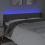 Headboard with LED gray synthetic leather 183x16x78/88 cm by vidaXL, Headboards and footboards - Ref: Foro24-3123062, Price: ...