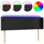 Kopfteil mit LED, schwarzem Kunstleder, 147 x 16 x 78/88 cm von vidaXL, Kopf- und Fußteile - Ref: Foro24-3123046, Preis: 70,3...