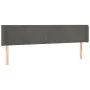 Dark gray velvet headboard with LED 203x16x78/88 cm by vidaXL, Headboards and footboards - Ref: Foro24-3123023, Price: 65,64 ...