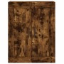 Aparador alto madera contrachapada roble ahumado 69,5x34x180 cm