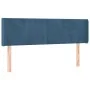 Dark blue velvet LED headboard 147x16x78/88 cm by vidaXL, Headboards and footboards - Ref: Foro24-3123008, Price: 67,80 €, Di...