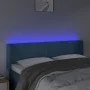 LED-Kopfteil aus dunkelblauem Samt, 147 x 16 x 78/88 cm von vidaXL, Kopf- und Fußteile - Ref: Foro24-3123008, Preis: 66,78 €,...